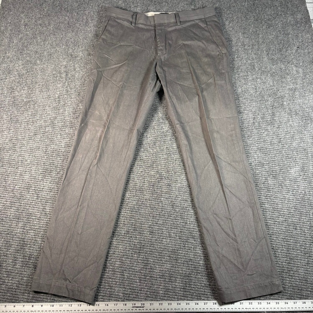 Banana Republic Chino Pants Mens 32x32 Gray Excellent Aiden Slim Fit Business